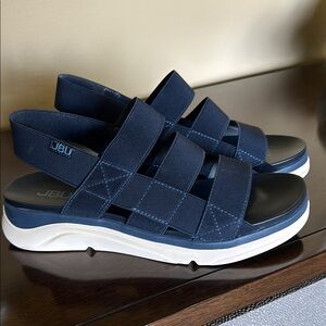 JBU Women's Dark Blue Strap Sandals